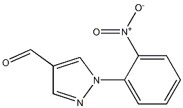 1-(2-nitrophenyl)-1H-pyrazole-4-carbaldehyde Struktur