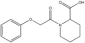 1-(2-phenoxyacetyl)piperidine-2-carboxylic acid Struktur