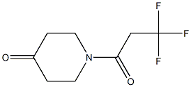 1-(3,3,3-trifluoropropanoyl)piperidin-4-one Struktur