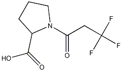 1-(3,3,3-trifluoropropanoyl)pyrrolidine-2-carboxylic acid Struktur