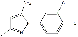 1-(3,4-dichlorophenyl)-3-methyl-1H-pyrazol-5-amine Struktur