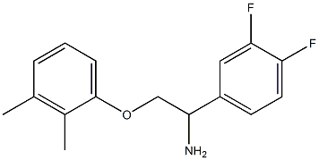 1-(3,4-difluorophenyl)-2-(2,3-dimethylphenoxy)ethanamine Struktur