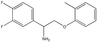 1-(3,4-difluorophenyl)-2-(2-methylphenoxy)ethanamine Struktur