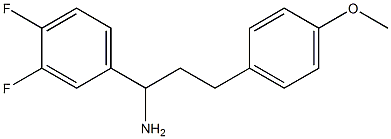 1-(3,4-difluorophenyl)-3-(4-methoxyphenyl)propan-1-amine Struktur