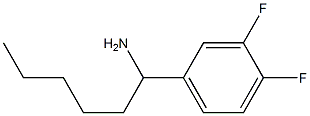 1-(3,4-difluorophenyl)hexan-1-amine Struktur