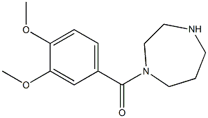 1-(3,4-dimethoxybenzoyl)-1,4-diazepane Struktur