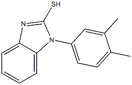 1-(3,4-dimethylphenyl)-1H-1,3-benzodiazole-2-thiol Struktur