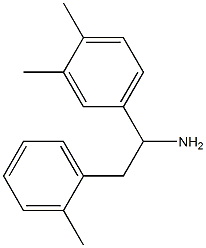 1-(3,4-dimethylphenyl)-2-(2-methylphenyl)ethan-1-amine Struktur