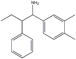 1-(3,4-dimethylphenyl)-2-phenylbutan-1-amine Struktur