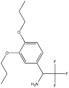 1-(3,4-dipropoxyphenyl)-2,2,2-trifluoroethan-1-amine Struktur