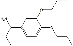 1-(3,4-dipropoxyphenyl)propan-1-amine Struktur