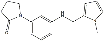 1-(3-{[(1-methyl-1H-pyrrol-2-yl)methyl]amino}phenyl)pyrrolidin-2-one Struktur