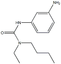 1-(3-aminophenyl)-3-butyl-3-ethylurea Struktur