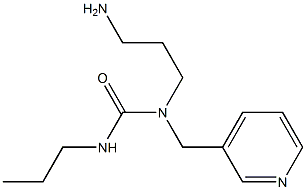 1-(3-aminopropyl)-3-propyl-1-(pyridin-3-ylmethyl)urea Struktur