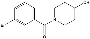 1-(3-bromobenzoyl)piperidin-4-ol Struktur