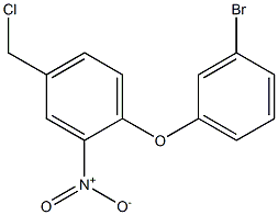 1-(3-bromophenoxy)-4-(chloromethyl)-2-nitrobenzene Struktur