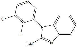 1-(3-chloro-2-fluorophenyl)-1H-1,3-benzodiazol-2-amine Struktur