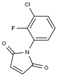 1-(3-chloro-2-fluorophenyl)-2,5-dihydro-1H-pyrrole-2,5-dione Struktur