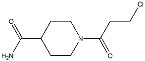 1-(3-chloropropanoyl)piperidine-4-carboxamide Struktur