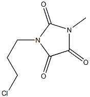 1-(3-chloropropyl)-3-methylimidazolidine-2,4,5-trione Struktur