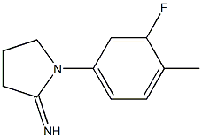 1-(3-fluoro-4-methylphenyl)pyrrolidin-2-imine Struktur