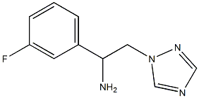 1-(3-fluorophenyl)-2-(1H-1,2,4-triazol-1-yl)ethan-1-amine Struktur