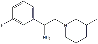 1-(3-fluorophenyl)-2-(3-methylpiperidin-1-yl)ethan-1-amine Struktur