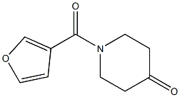 1-(3-furoyl)piperidin-4-one Struktur