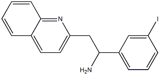 1-(3-iodophenyl)-2-(quinolin-2-yl)ethan-1-amine Struktur