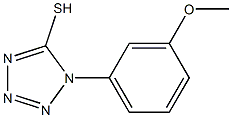 1-(3-methoxyphenyl)-1H-1,2,3,4-tetrazole-5-thiol Struktur