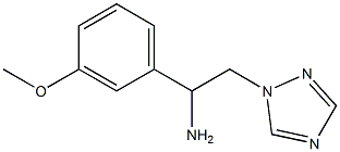 1-(3-methoxyphenyl)-2-(1H-1,2,4-triazol-1-yl)ethanamine Struktur