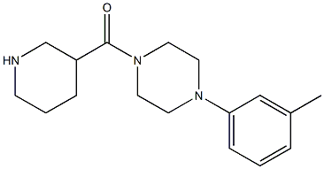 1-(3-methylphenyl)-4-(piperidin-3-ylcarbonyl)piperazine Struktur