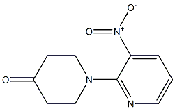 1-(3-nitropyridin-2-yl)piperidin-4-one Struktur