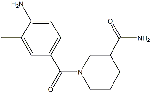 1-(4-amino-3-methylbenzoyl)piperidine-3-carboxamide Struktur