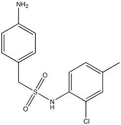 1-(4-aminophenyl)-N-(2-chloro-4-methylphenyl)methanesulfonamide Struktur