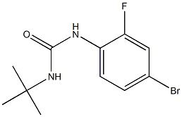 1-(4-bromo-2-fluorophenyl)-3-tert-butylurea Struktur