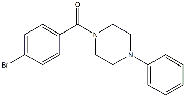 1-(4-bromobenzoyl)-4-phenylpiperazine Struktur