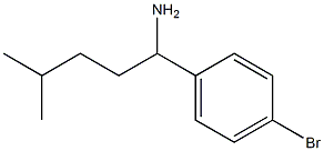 1-(4-bromophenyl)-4-methylpentan-1-amine Struktur