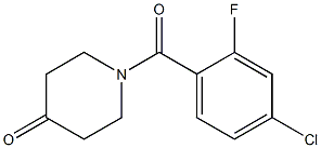 1-(4-chloro-2-fluorobenzoyl)piperidin-4-one Struktur