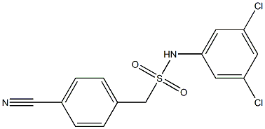 1-(4-cyanophenyl)-N-(3,5-dichlorophenyl)methanesulfonamide Struktur