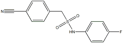 1-(4-cyanophenyl)-N-(4-fluorophenyl)methanesulfonamide Struktur