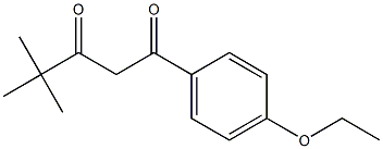 1-(4-ethoxyphenyl)-4,4-dimethylpentane-1,3-dione Struktur