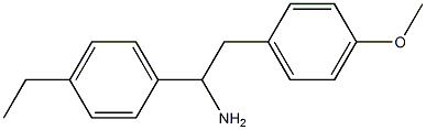 1-(4-ethylphenyl)-2-(4-methoxyphenyl)ethan-1-amine Struktur