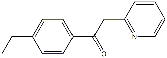 1-(4-ethylphenyl)-2-(pyridin-2-yl)ethan-1-one Struktur