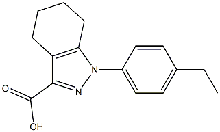 1-(4-ethylphenyl)-4,5,6,7-tetrahydro-1H-indazole-3-carboxylic acid Struktur