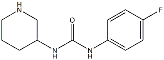 1-(4-fluorophenyl)-3-piperidin-3-ylurea Struktur