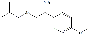 1-(4-methoxyphenyl)-2-(2-methylpropoxy)ethan-1-amine Struktur