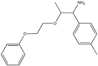 1-(4-methylphenyl)-2-(2-phenoxyethoxy)propan-1-amine Struktur