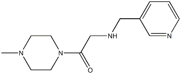 1-(4-methylpiperazin-1-yl)-2-[(pyridin-3-ylmethyl)amino]ethan-1-one Struktur