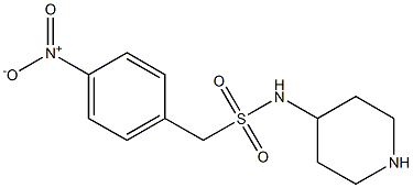 1-(4-nitrophenyl)-N-(piperidin-4-yl)methanesulfonamide Struktur